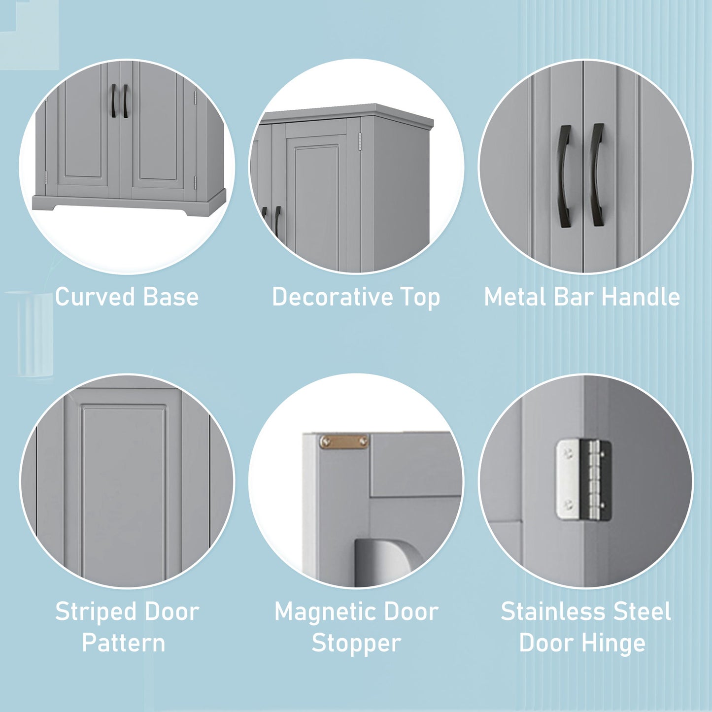 Bathroom Storage Cabinet With Multifunctional Storage Space, Drawer With Slide Rails, Adjustable Shelf