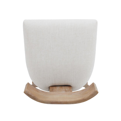 Upholstered Counter Height Bar Stools With Solid Rubber Wood Frame (Set of 2)