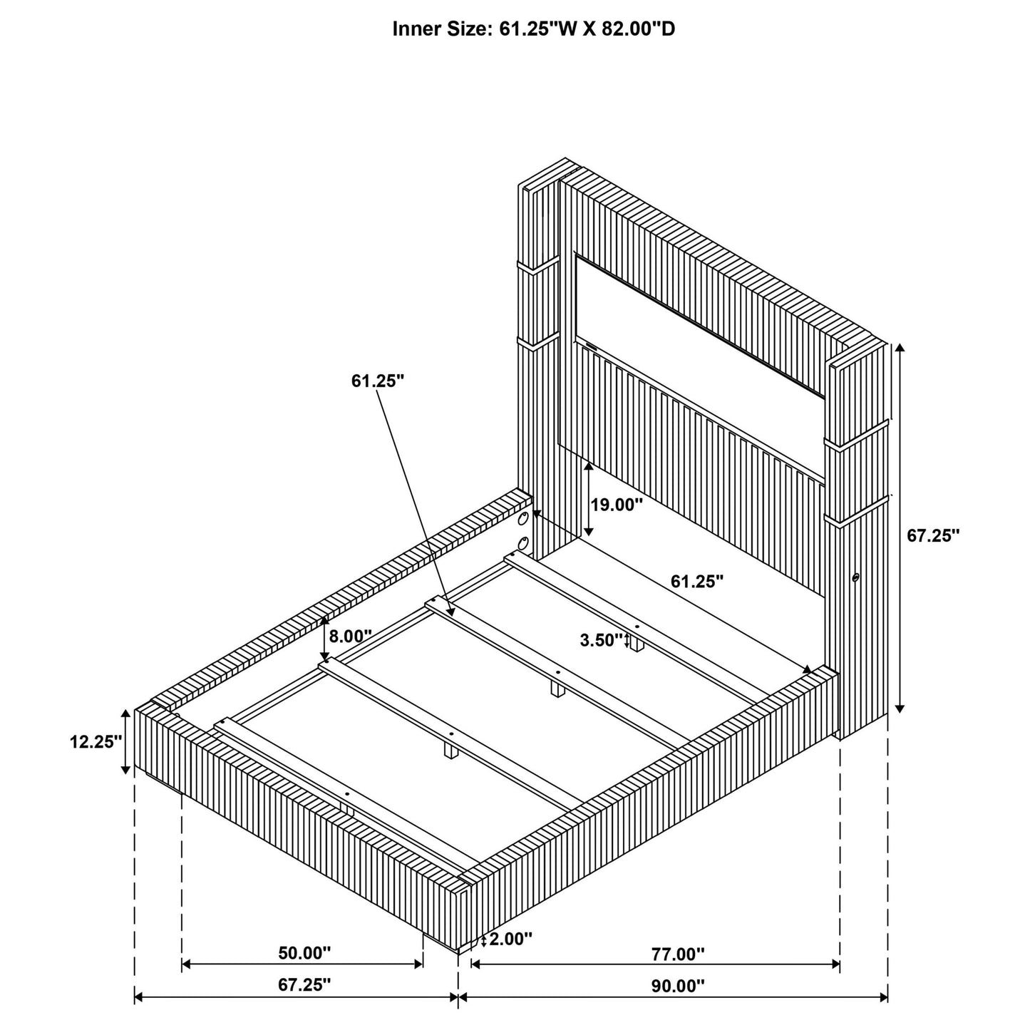 Judah - Flame Visualizer Bed