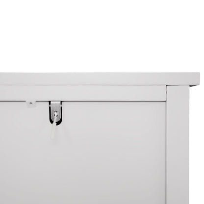 3 Drawer Cabinet, American Furniture, Suitable For Bedroom, Living Room - Light Gray
