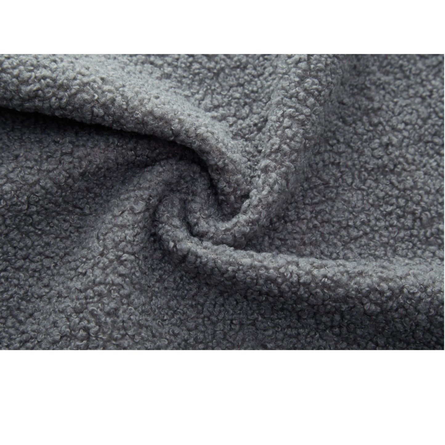 Modern Floor Sofa, With 2 Pillows, Convertible Teddy Fabric Foam Filled Bed