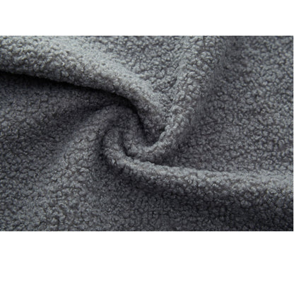 Modern Floor Sofa, With 2 Pillows, Convertible Teddy Fabric Foam Filled Bed