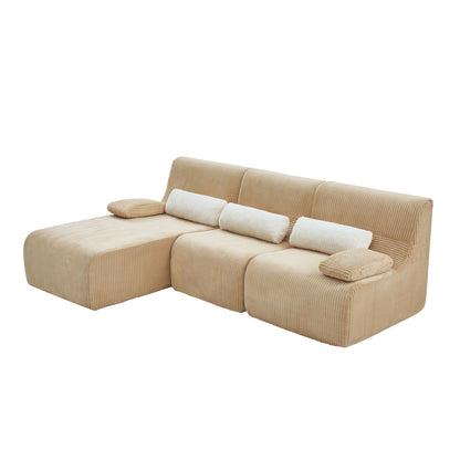 Oversized Sectional Sofa, Living Room Seating With Modular Design