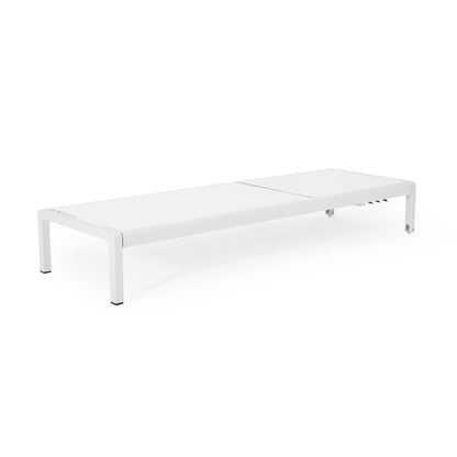 Outdoor Patio Chaise Lounge With 5 Reclining Positions