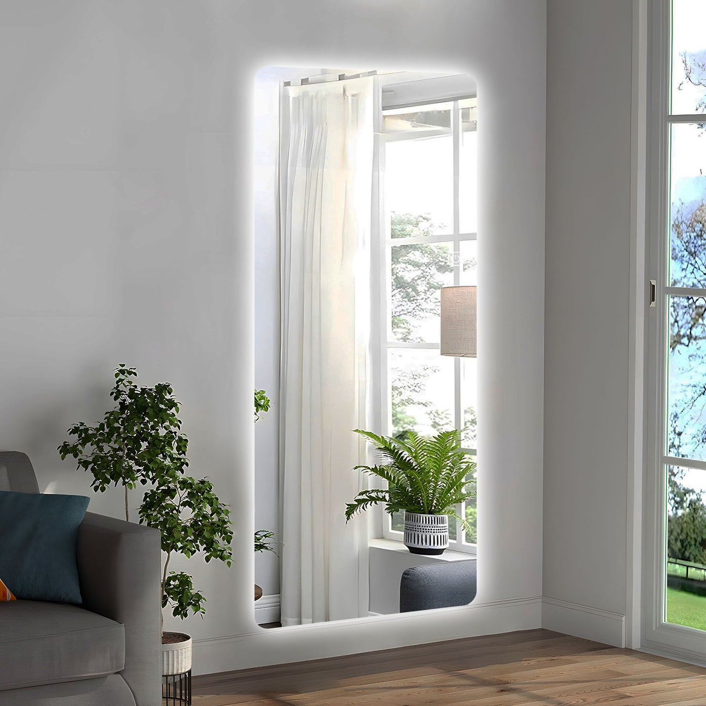 Wall Mounted LED Full Length Mirror