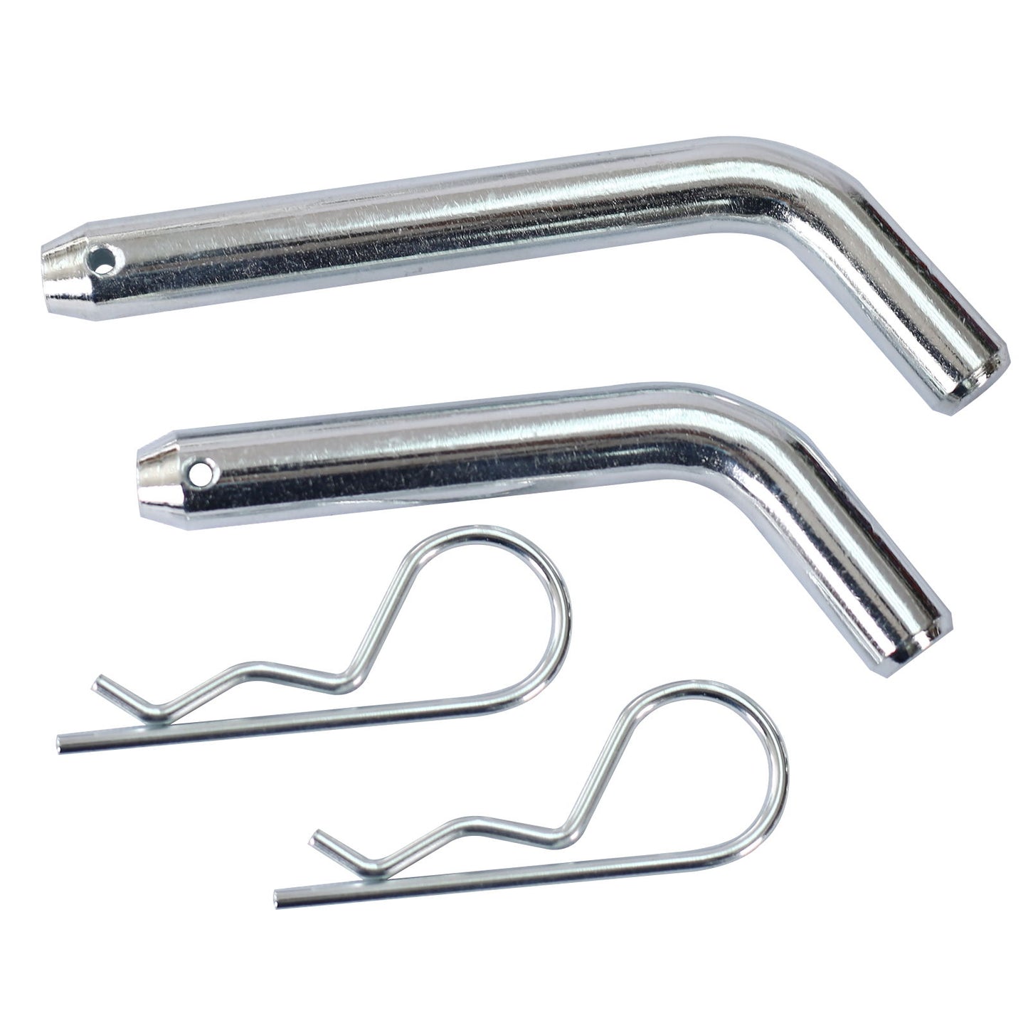 Alu - Adjustable Trailer Drop Hitch With 2" Receiver, 6" Adjustable - Silver