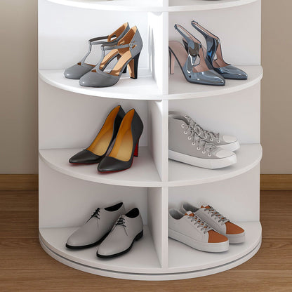 Rotating Shoe Rack Tower