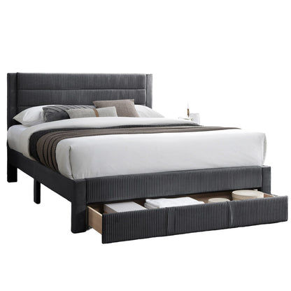 Contemporary Bed With Storage Drawer