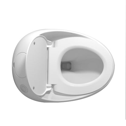 Modern Egg Shape Toilet 1.28 Gpf Single Flush Ceramic