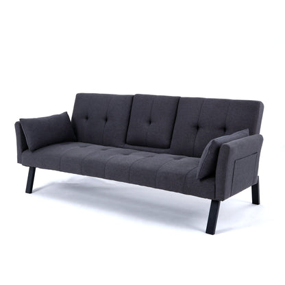 Sofa Bed With Foldable Design And Cup Holder