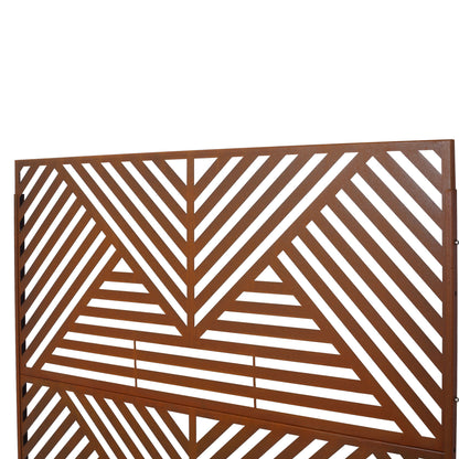 Freestanding Outdoor & Indoor Freestanding Metal Privacy Screen