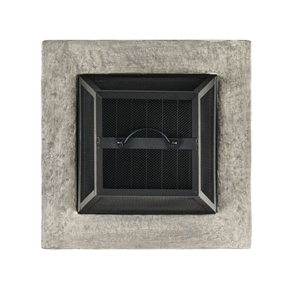 Outdoor Wood Bruning Magnesium Oxide Fire Pit With Lid