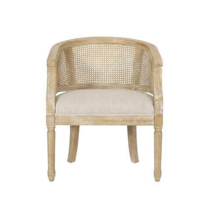 Curved Backrest Accent Chair