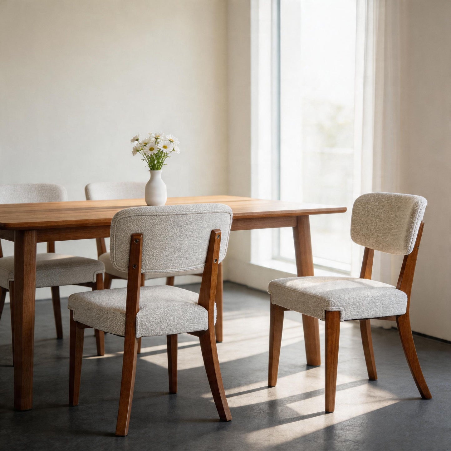 Contemporary Armless Dining Chairs (Set of 2)