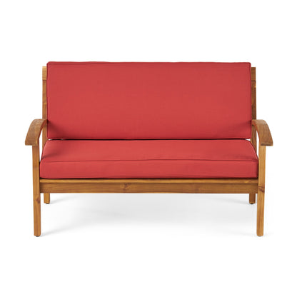 Outdoor Chat Set With Coffee Table And Loveseat