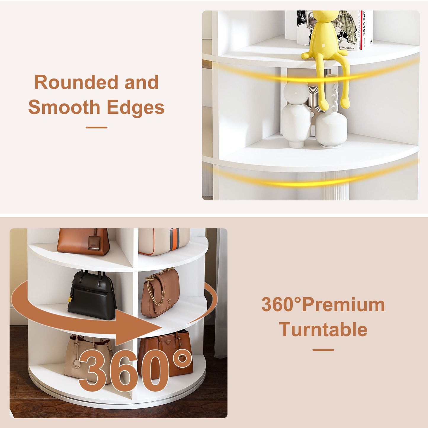 Rotating Shoe Rack Tower