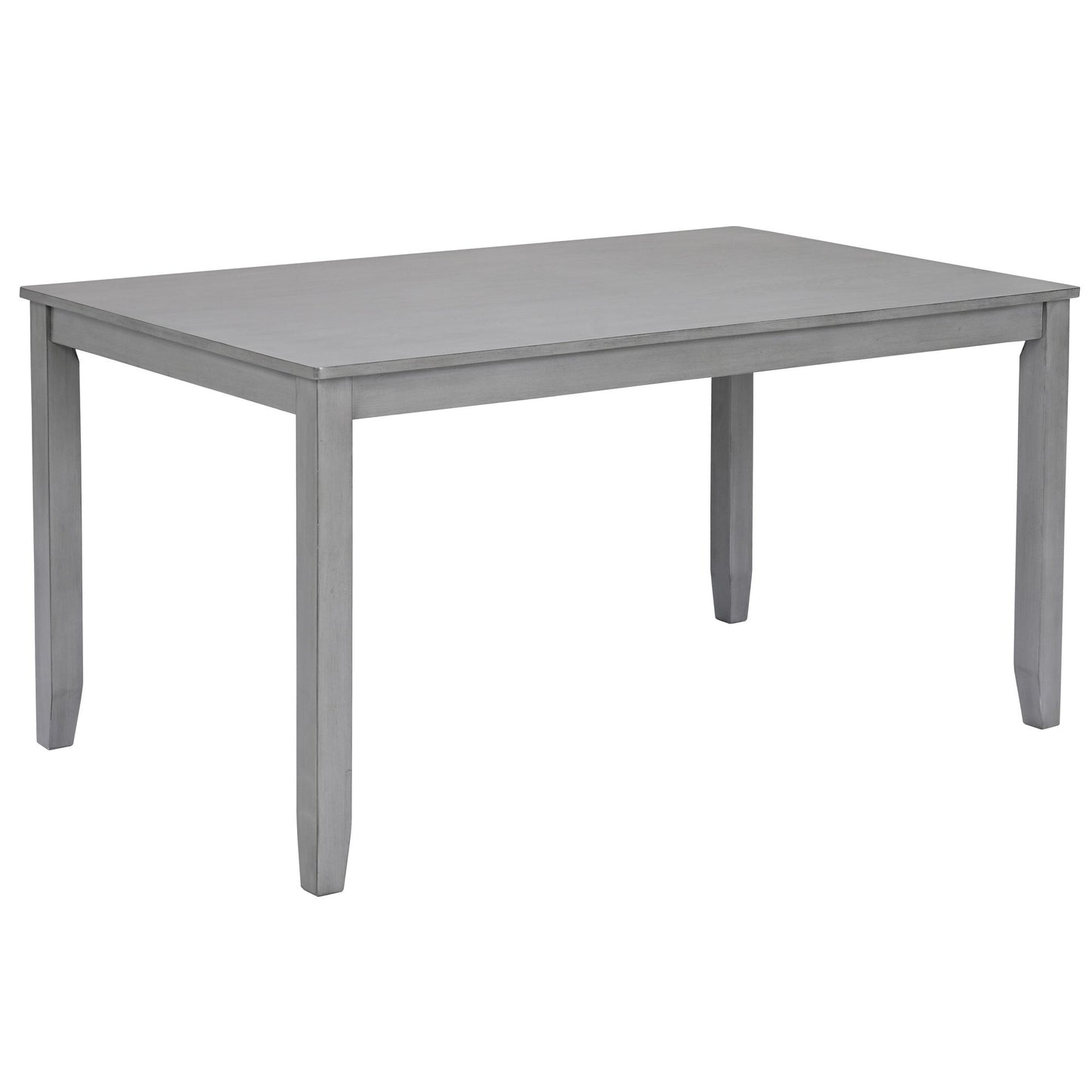 Kitchen Dining Set, Rectangular Dining Table With Upholstered Chairs
