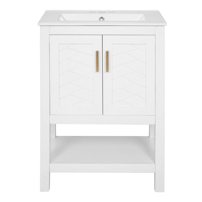 Modern Bathroom Vanity With Elegant Twill Design
