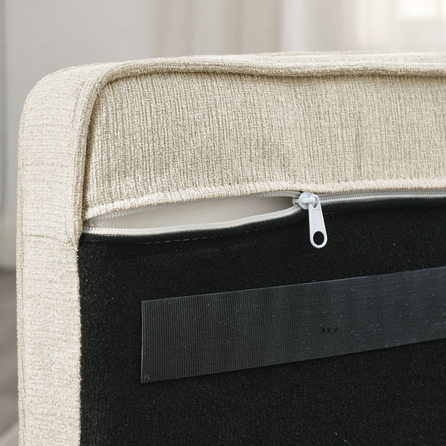 Modern Elegant Rectangle Pet Bed, Durable Elevated Dog Sofa