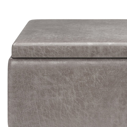 Owen - Tray Top Small Coffee Table Upholstered Storage Ottoman