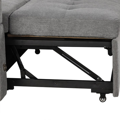 Convertible L Shaped Sofa Couch With Storage, Cup Holders, USB Ports