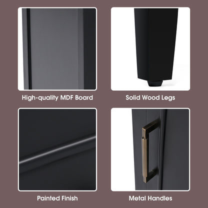 Modern Bathroom Vanity With Sink, Cabinet Storage, Drawer & Adjustable Feet