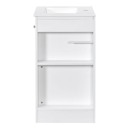 Modern Freestanding Bathroom Vanity With Sink, Soft-Close Drawer, Towel Bar