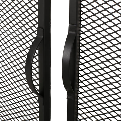 Samantha - Iron Fireplace Screen 2 Door Design