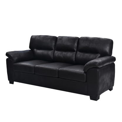 3 Seater Sofa With Padded Armrests And Triangular Leg