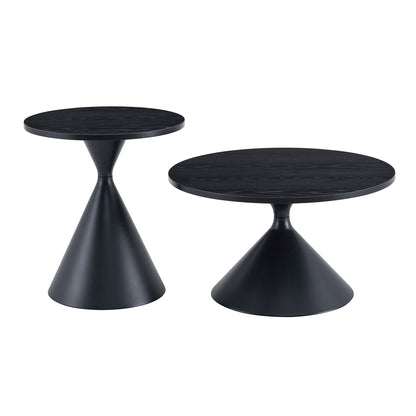 2 Piece Coffee Round Table Set
