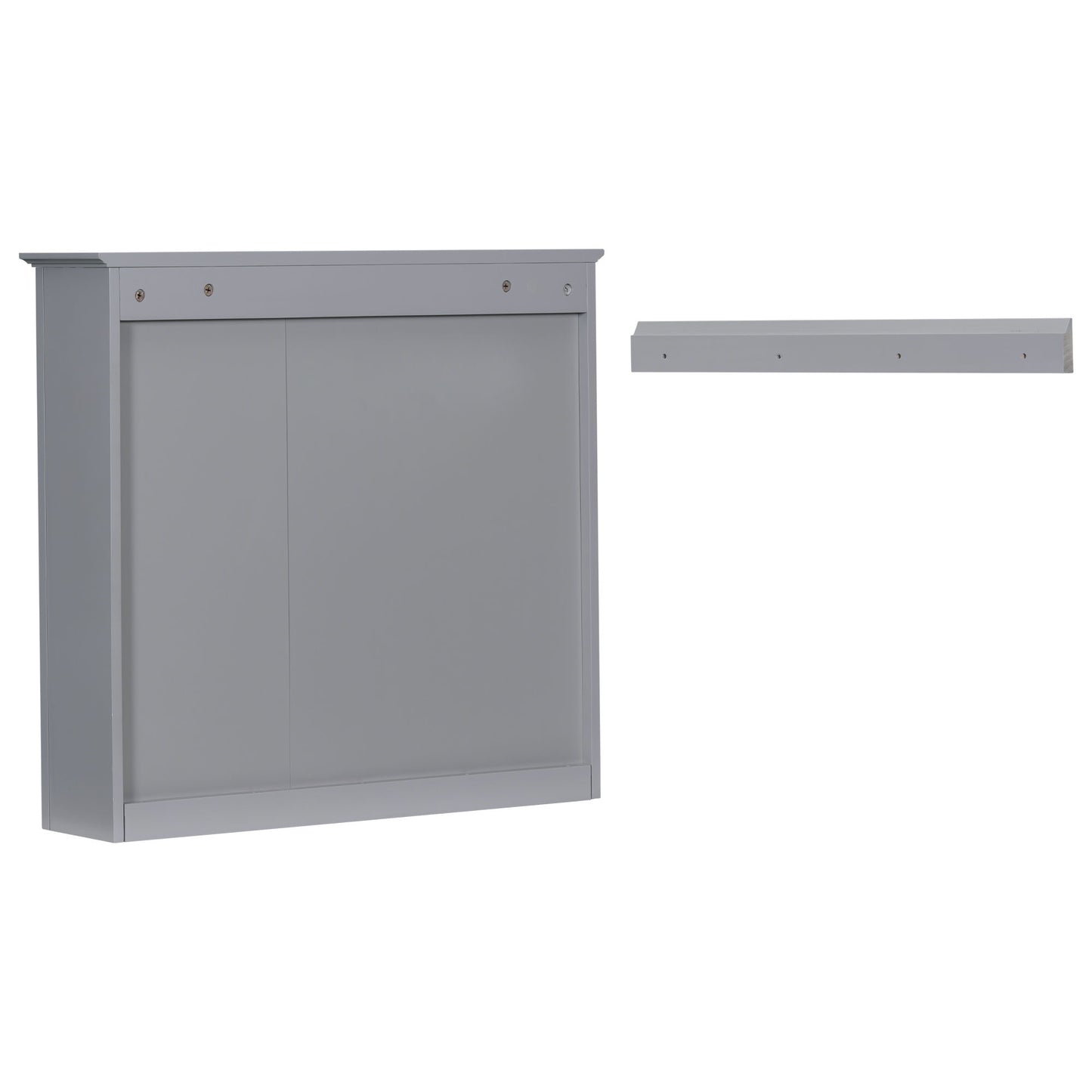 Wall Mounted Medicine Cabinet With Mirror And 3 Open Shelves