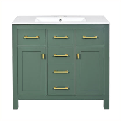 Bathroom Vanity With Sink Combo Set, Modern Bathroom Cabinet With 4 Drawers