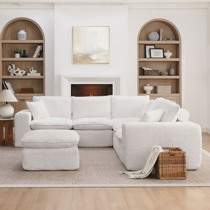 Sectional Sofa With Moveable Ottoman