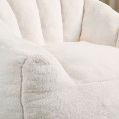 Beanbag Chair, Beanbag Sofa Chair With Armrests Stuffed High Density Foam