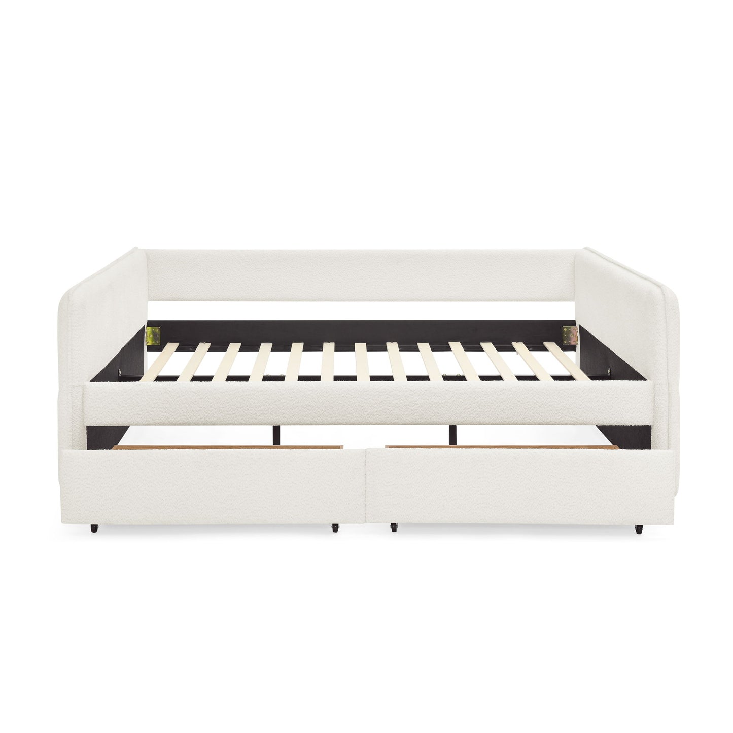 Upholstered Daybed & 2 Drawers