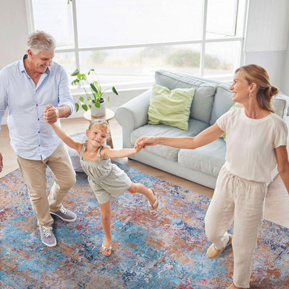 Maval - Abstract Washable Area Rug