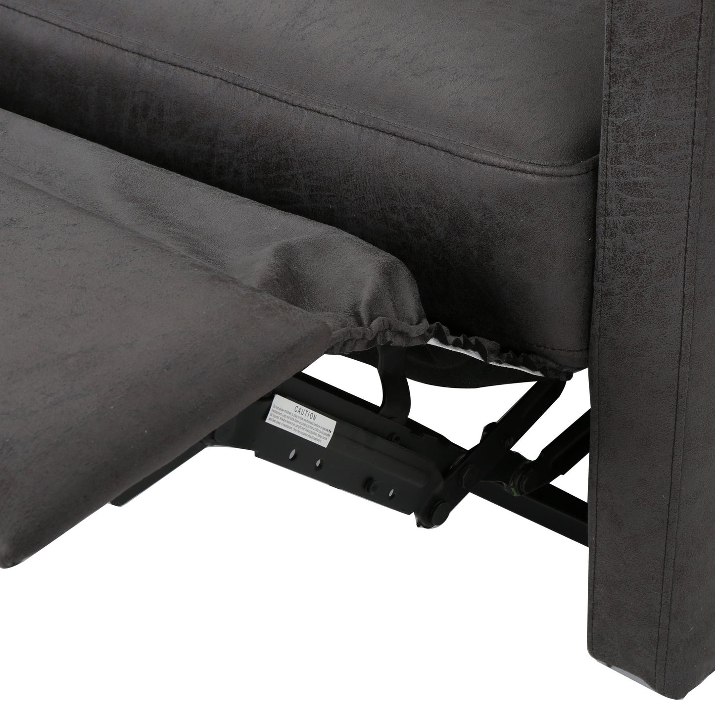 Alma - Contemporary Upholstered Loveseat Recliner - Slate