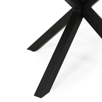 Outdoor Dining Table - Teak / Black