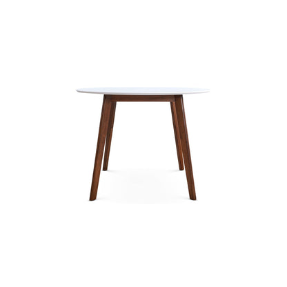 Dining Table - Brown / White