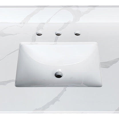 Bathroom Vanity Top With Undermount Sink, 3 Pre Drilled Holes
