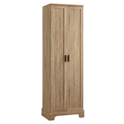 Storage Cabinet With Adjustable Shelves, 2 Doors, Rectangle Design For Bathroom