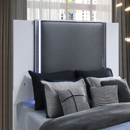 Moon - 5 Pieces Bedroom Set With LED Accent