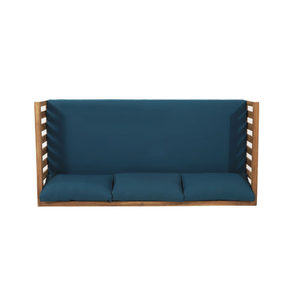 Claremont - 3 Seater Daybed Teak Acacia Wood Water Resistant Cushions
