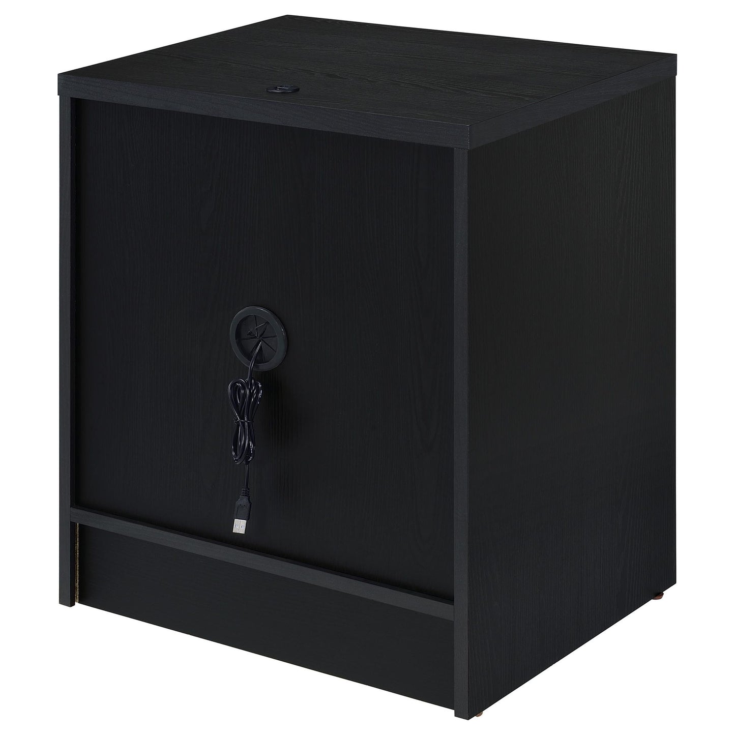 Geary - 2 Drawer Nightstand With LED Lights And USB Charging Ports