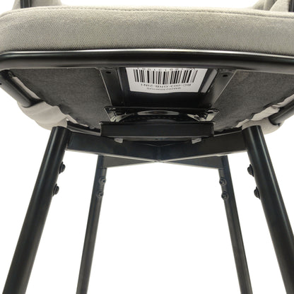 Bar Stool 360 Swivel With Back Footrest