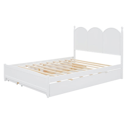 Platform Bed With With 2 Big Drawers And Trundle
