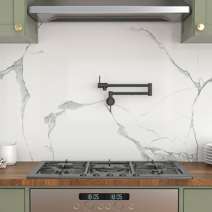 Modern Design Pot Filler Faucet Wall Mount Kitchen Sink, Folding Stretchable