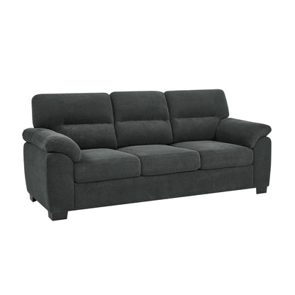 3 Seater Sofa With Padded Armrests And Triangular Leg