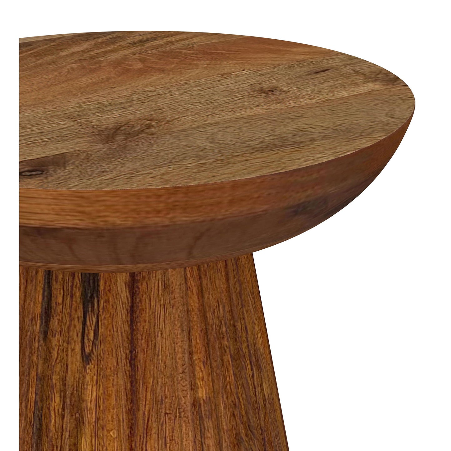 Waters - Round Accent Side Table - Honey