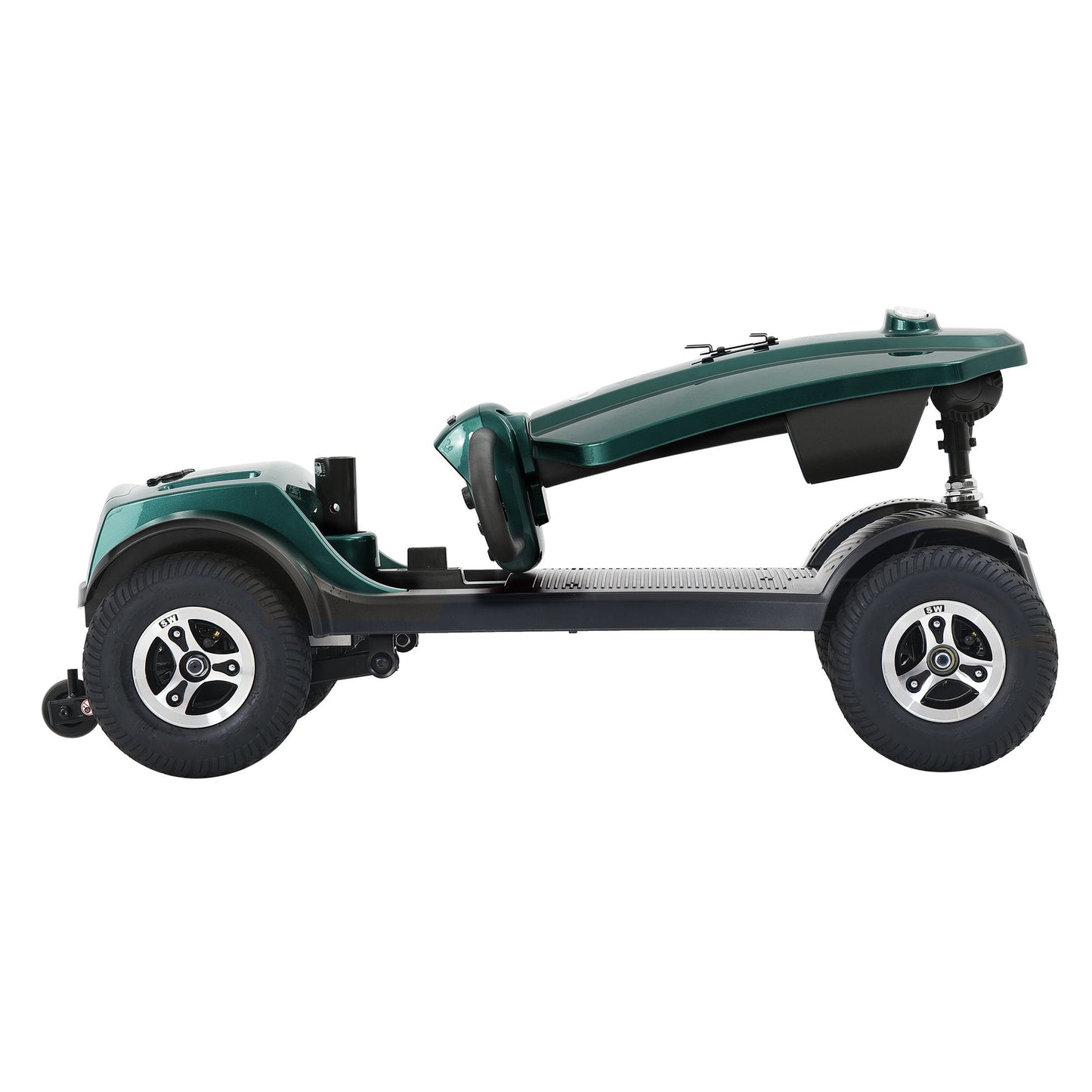 Max Plus - 4 Wheels Outdoor Compact Mobility Scooter With 2 Pieces X 20Ah Lead Acid Battery, 16 Miles, Cup Holders & USB Charger Port